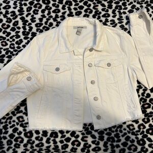 Refuge White Jean Jacket for Junior